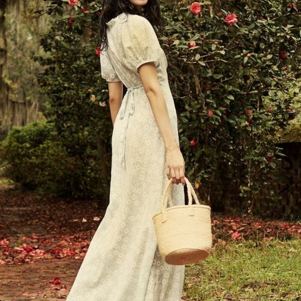 ISO Doen DREE DRESS BLUE SUMMER DAISY PRINT